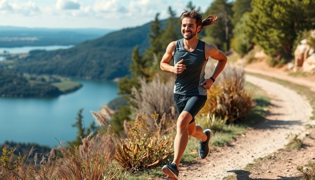 Runner with improved form enjoying efficient, pain-free running