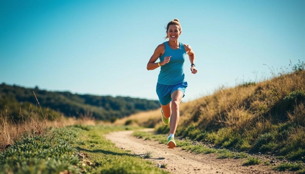 Athlete successfully returning to running after Achilles tendon rehabilitation