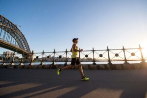 Person successfully returning to activity after proper Achilles tendon recovery